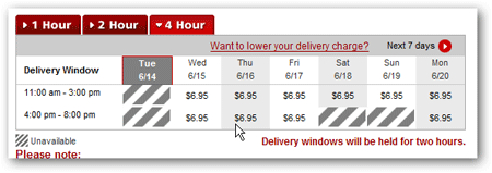 sacramento grocery delivery 4 hour window